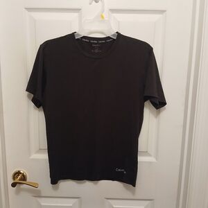 EUC Calvin Klein T-Shirt Tee Men's Size S Black Short Sleeve